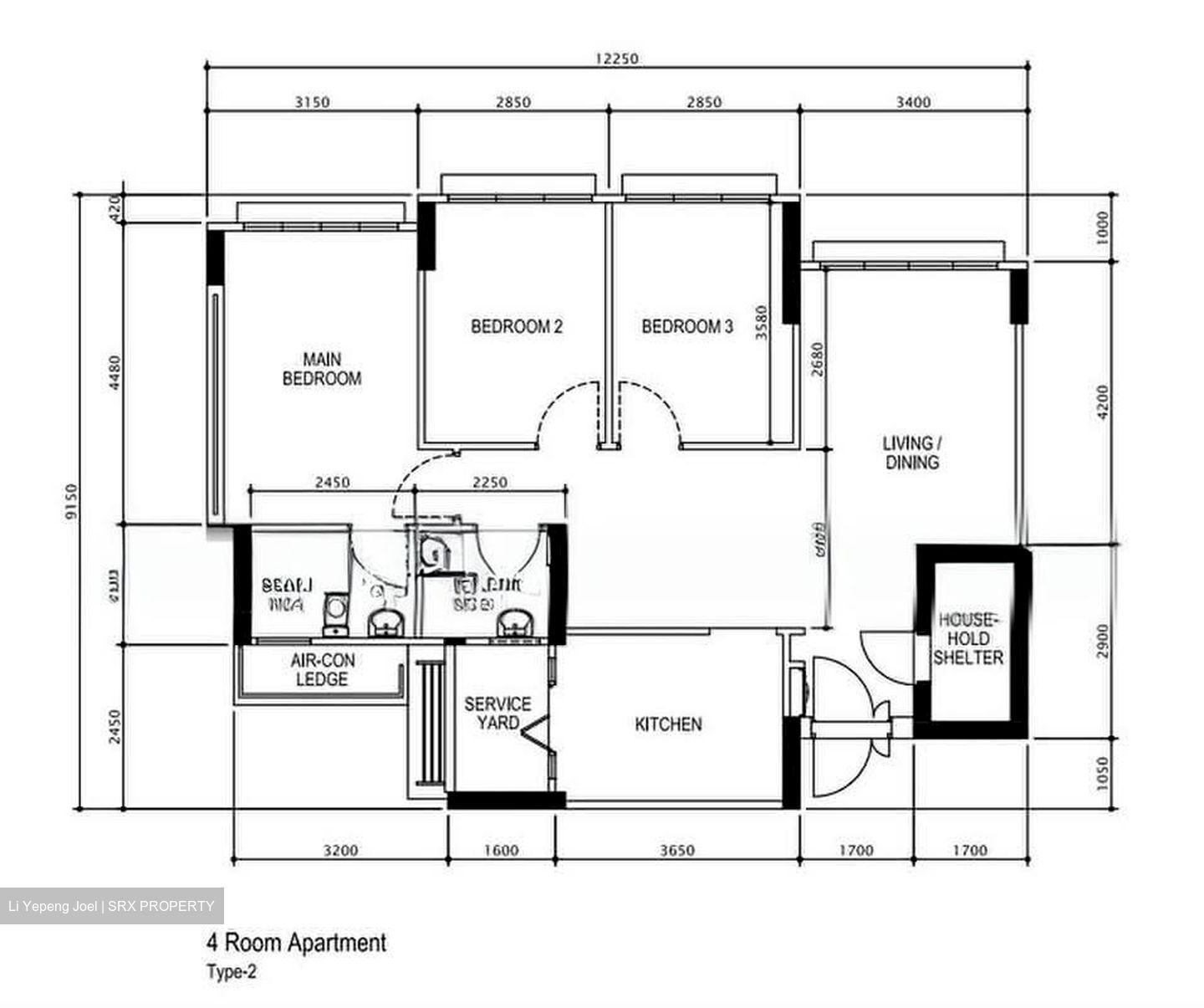 Blk 18C Macpherson Residency (Geylang), HDB 4 Rooms #590340431